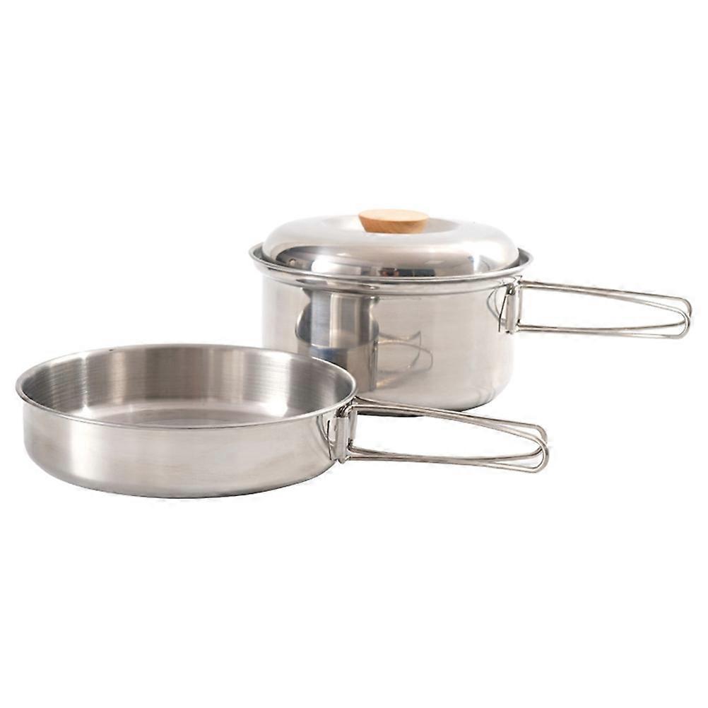 Camping Cooking Pan Cooking Tool for Outdoor Use 4Pcs Portable Foldable Pot