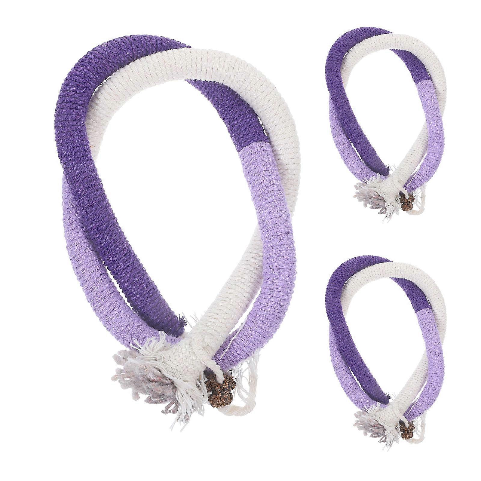 Pet Cats Colorful Catnip Rope Toys For Indoor Play 69X1X1CM Mood Relief 9Pcs