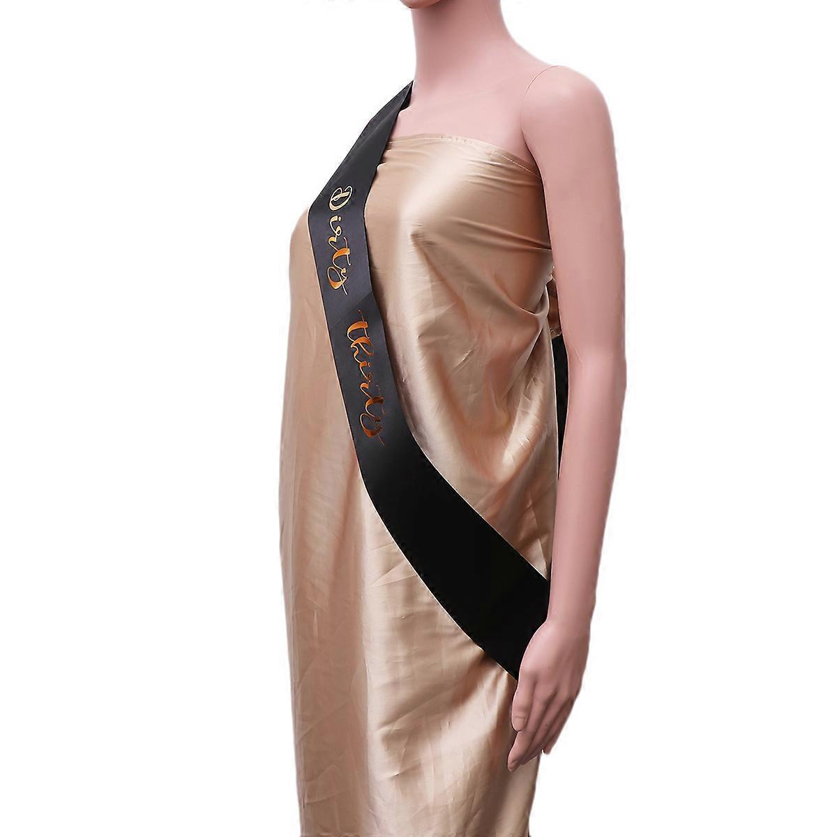 Shoulder Strap 1Pcs Black Elegant Gold-on-Black for Party Use