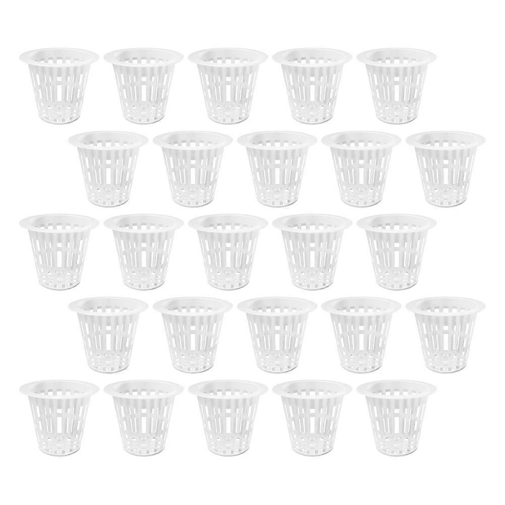 Hydroponic Net Pots for Planting Function with Durable White Pe Material 50Pcs