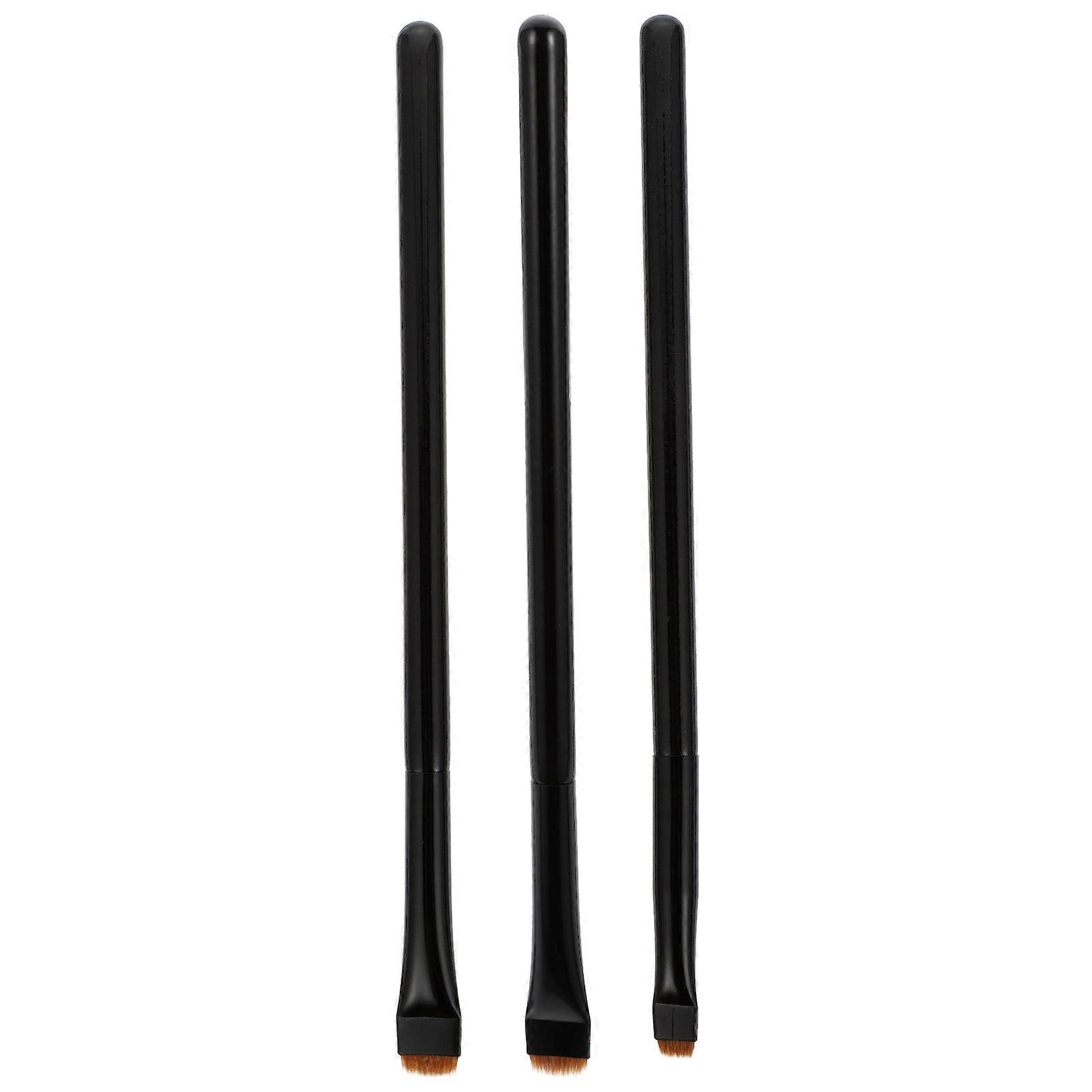 Makeup Brush Set Wooden Handle for Face Cosmetic Use 12Pcs Black Kit