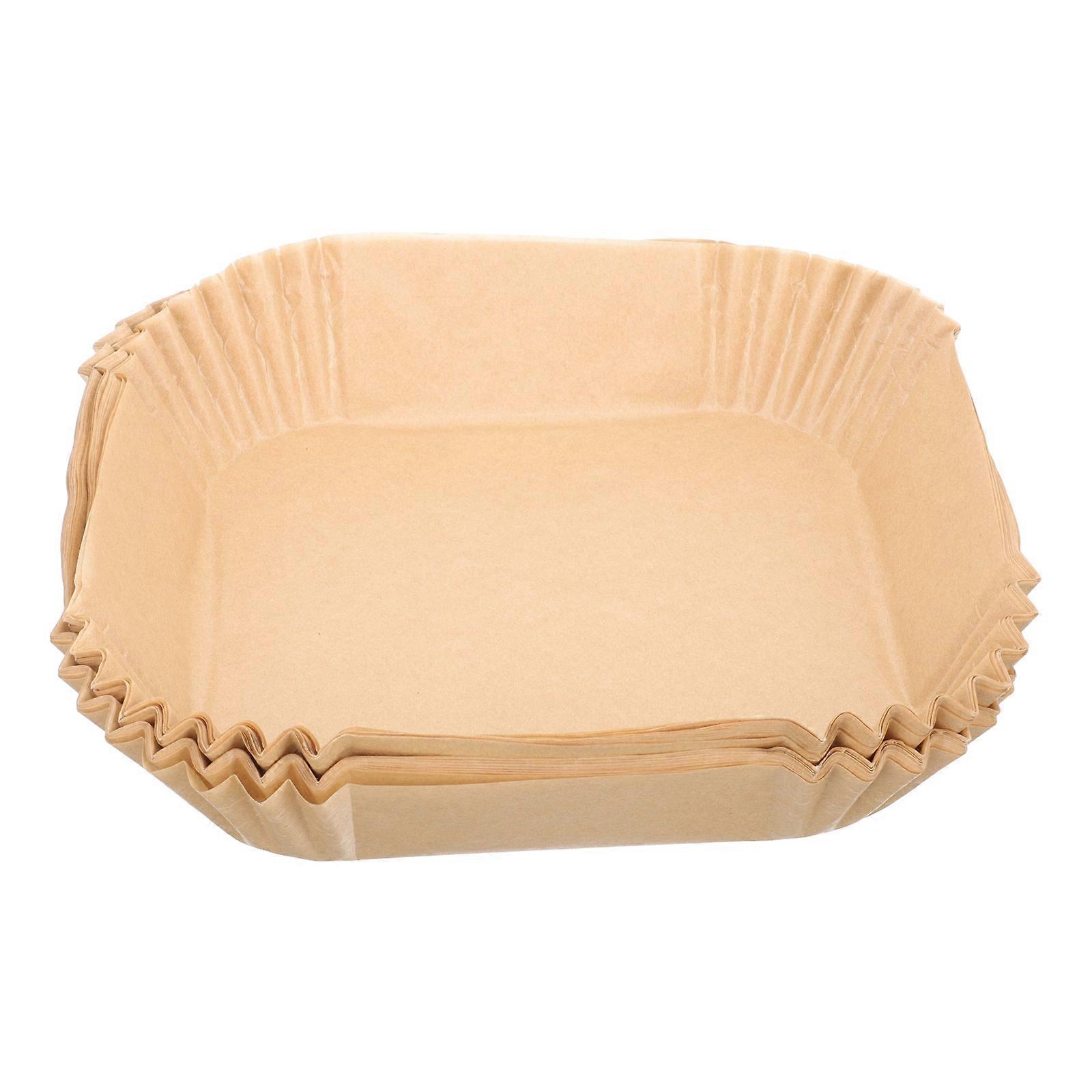Baking Paper Liners Non-Stick Air Fryer Disposable Liners 200Pcs Khaki