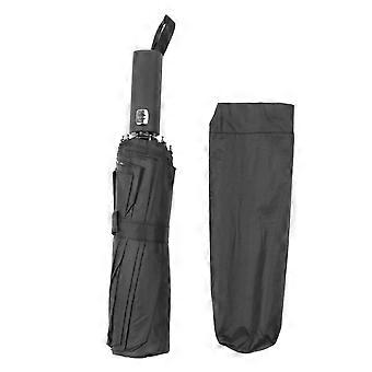 Sun Rain Paraply 24 Rib Sun Blocking UV-beskyttelse Sammenleggbar automatisk paraply for daglig reise svart