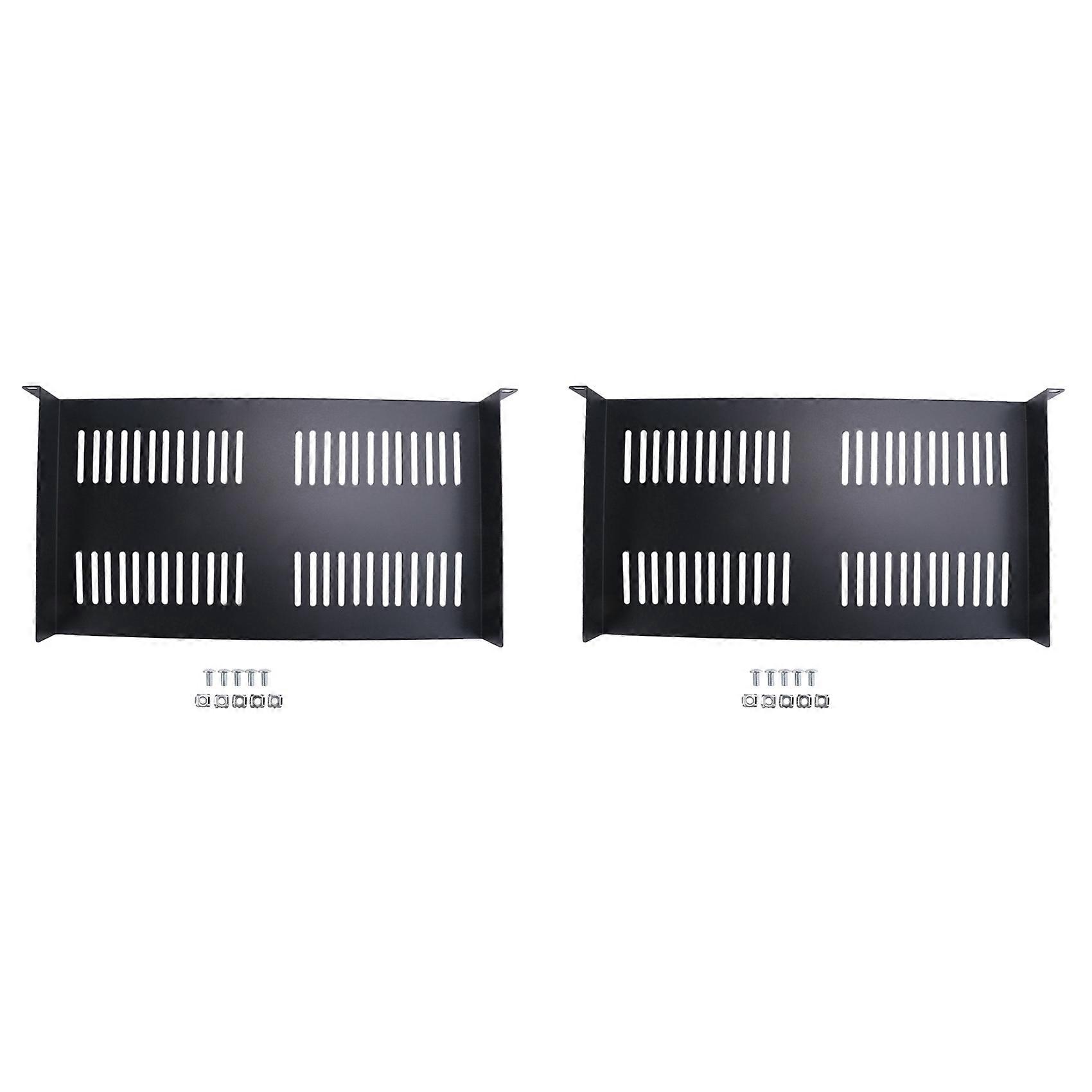 1U Server Rack Vented Cantilever Tray for 19In Network Equipment Rack