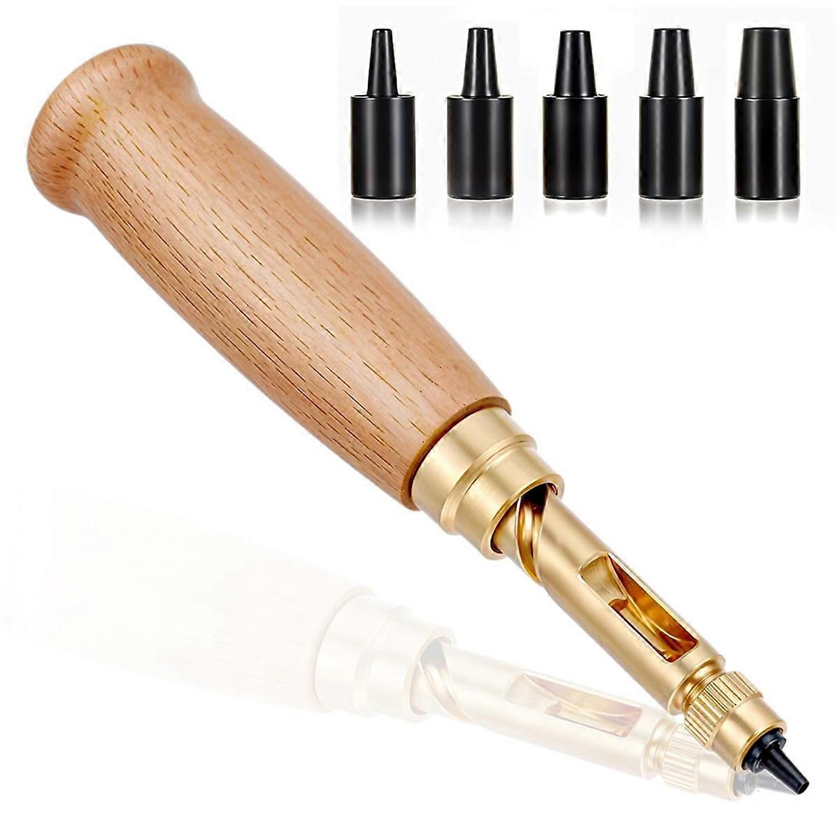 Japanese Screw Punch Adjustable Leather Hole Punching Tool