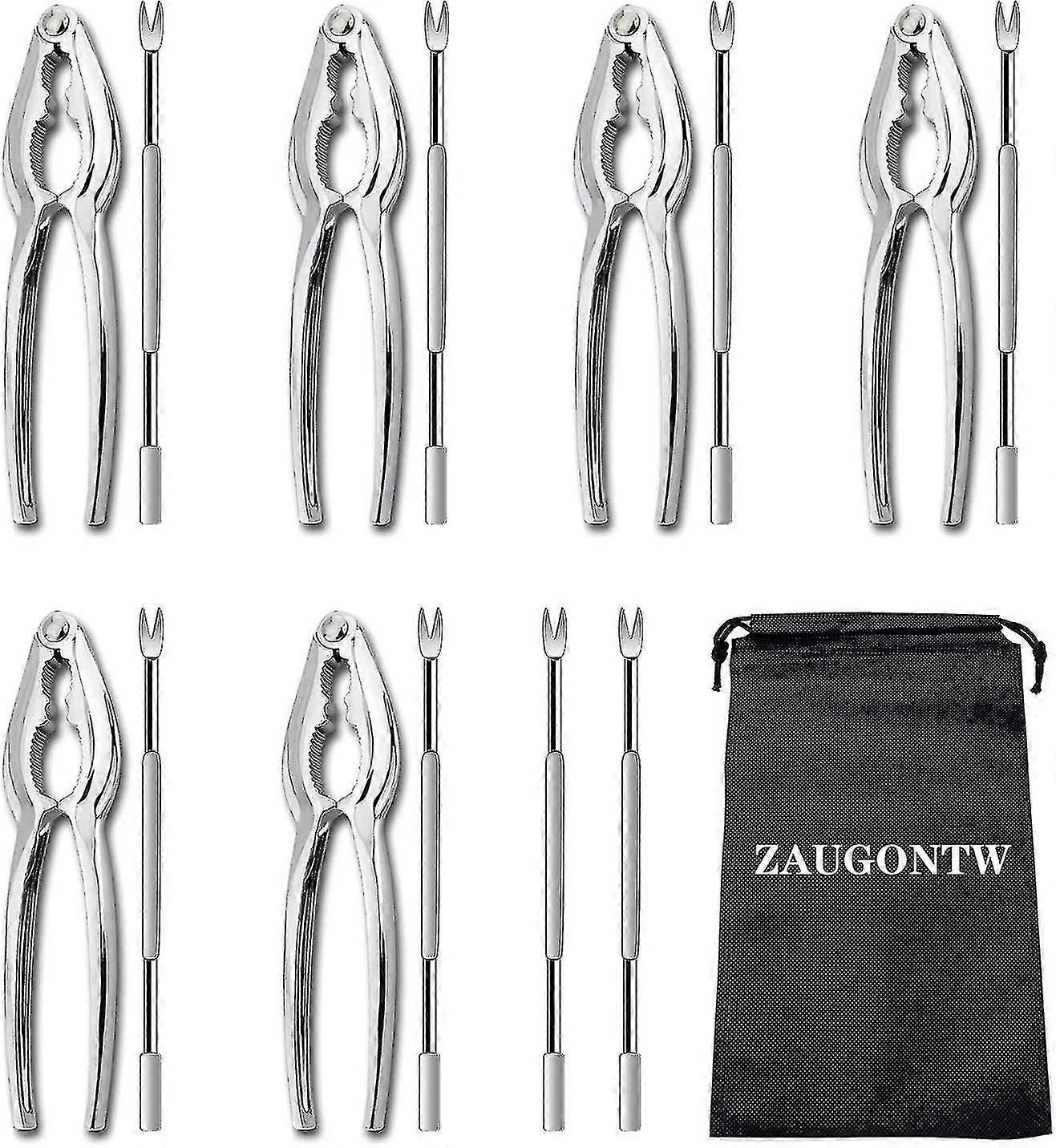 Hummercracker und Picks Set, 8 Gabeln und 6 Hummerkrabben Cracker Nusscracker Werkzeuge