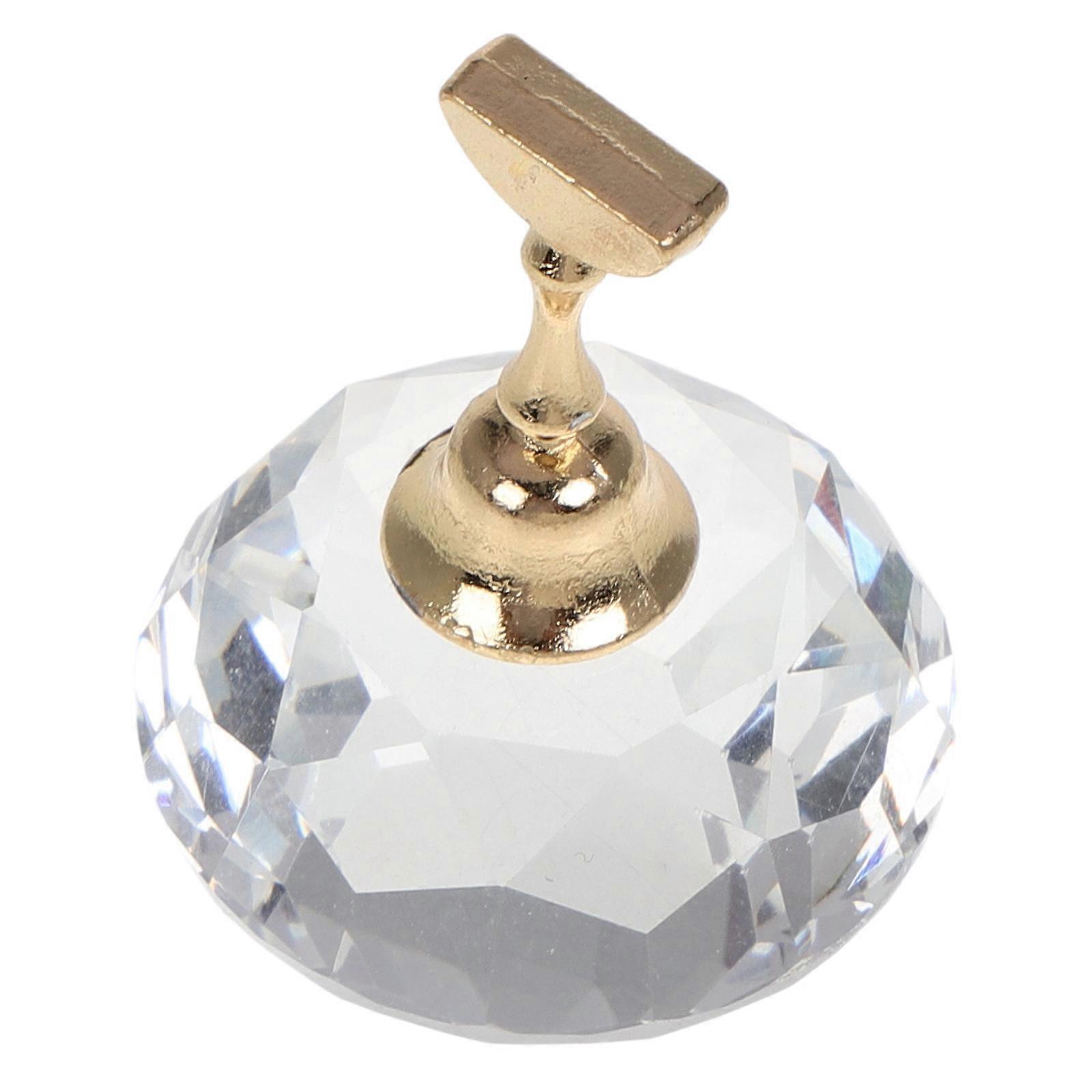 DIY Nail Art Display Tools Manicure Practice Stand For Professional Use Featuring A In Golden 1Pcs