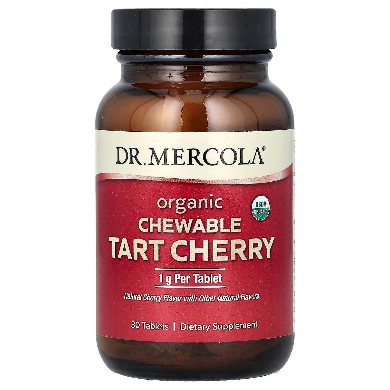 Organic Chewable Tart Cherry, 1 g, 30 Tablets