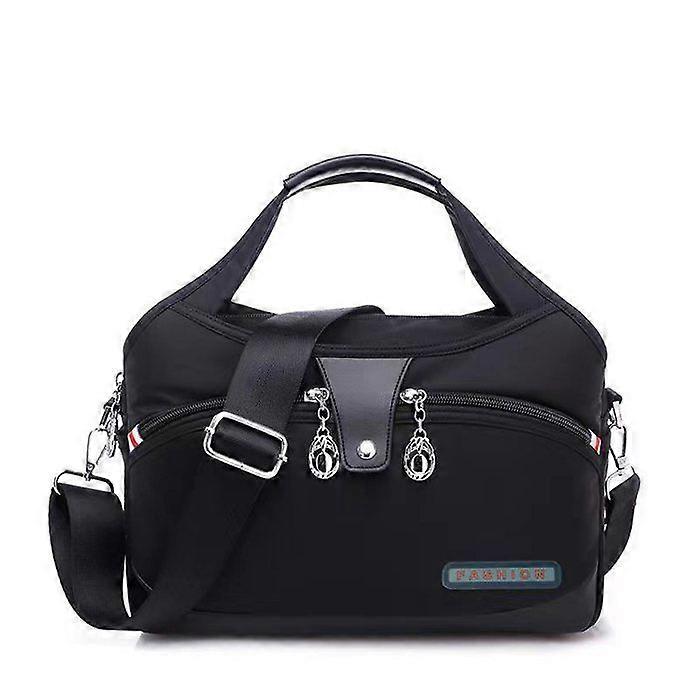 INSFITY Shoulder Bag - Waterproof Oxford - Black - Multifunctional