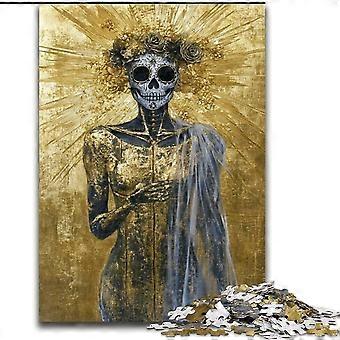 Puzzles for Adults Teens Mexican Style Skull for Adults,Learning Educational Toys Family Games Unique Birthday And Gifts - PT 2460