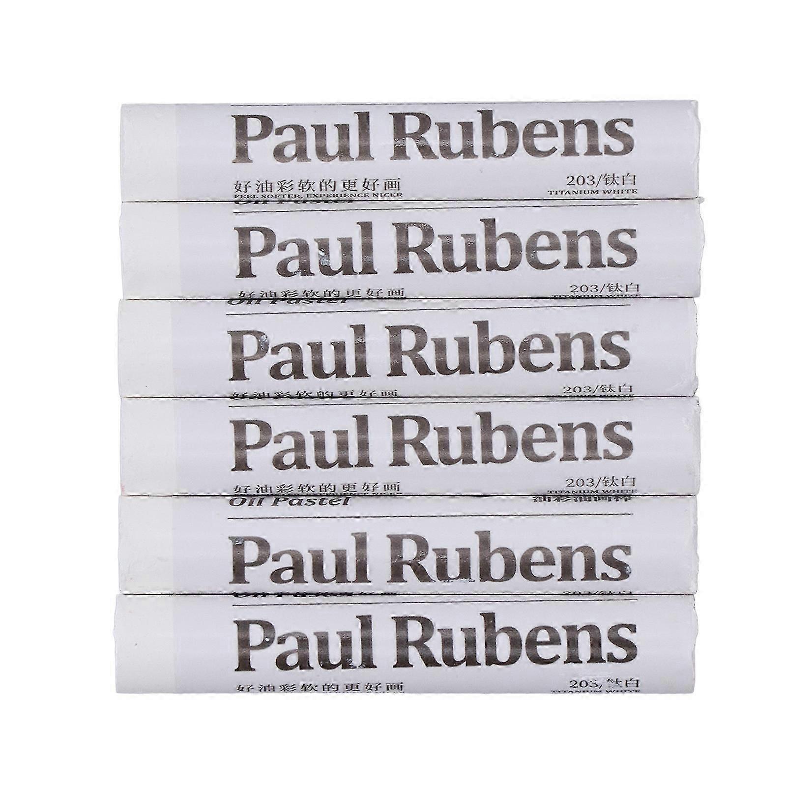 6 قطع باستيل الزيت الأبيض فريدة من نوعها نسيج آمنة غير ضارة تنعيم النفط الباستيل مجموعة اللوحة لطلاب الفنون الأطفال