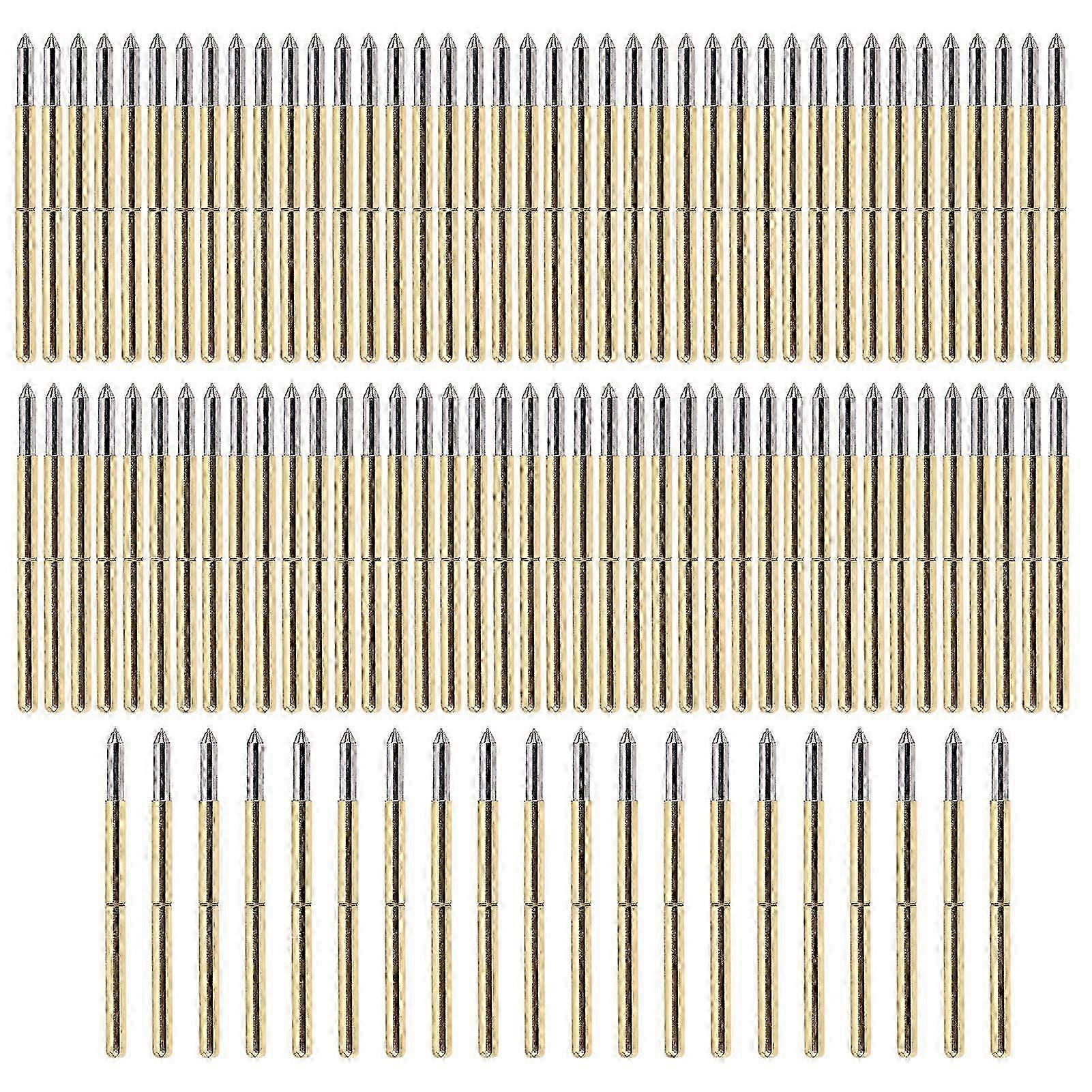 Hot 100pcs P125‑B Test Probe 2.0mm Spring Test Detection Probe Pins Brass Pogo Pins