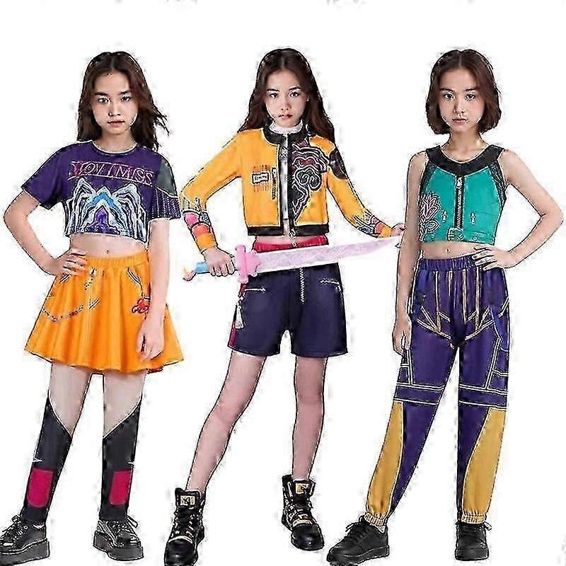 Kpop デーモンハンターズ コスプレ ルミ ミラ ゾーイ コスチューム 仮装 衣装 コスチューム