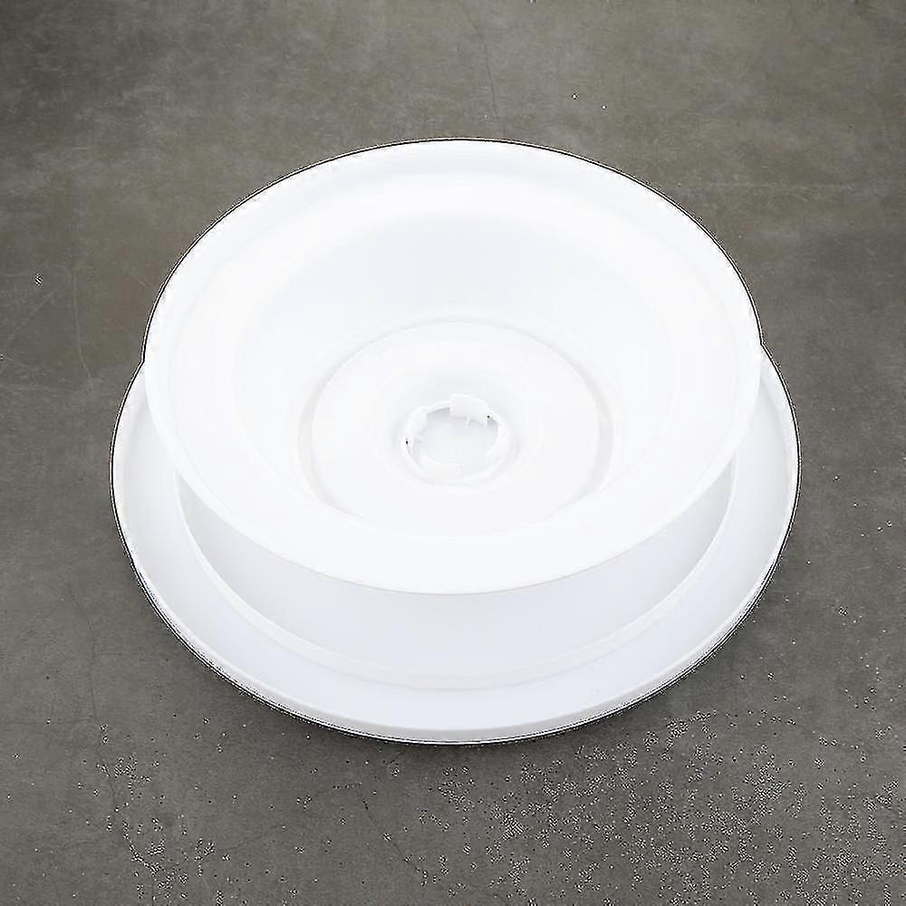 White 11'' 28cm Cake Making Turntable Rotating Decorating Platform Stand Display
