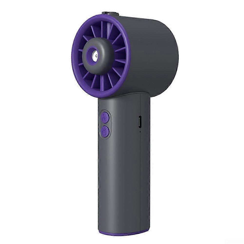 Mini Fan With Mist Spray Outdoor Portable, 2000mAh Battery, Handheld Cooling Fan With Humidification, Gray Compact Design