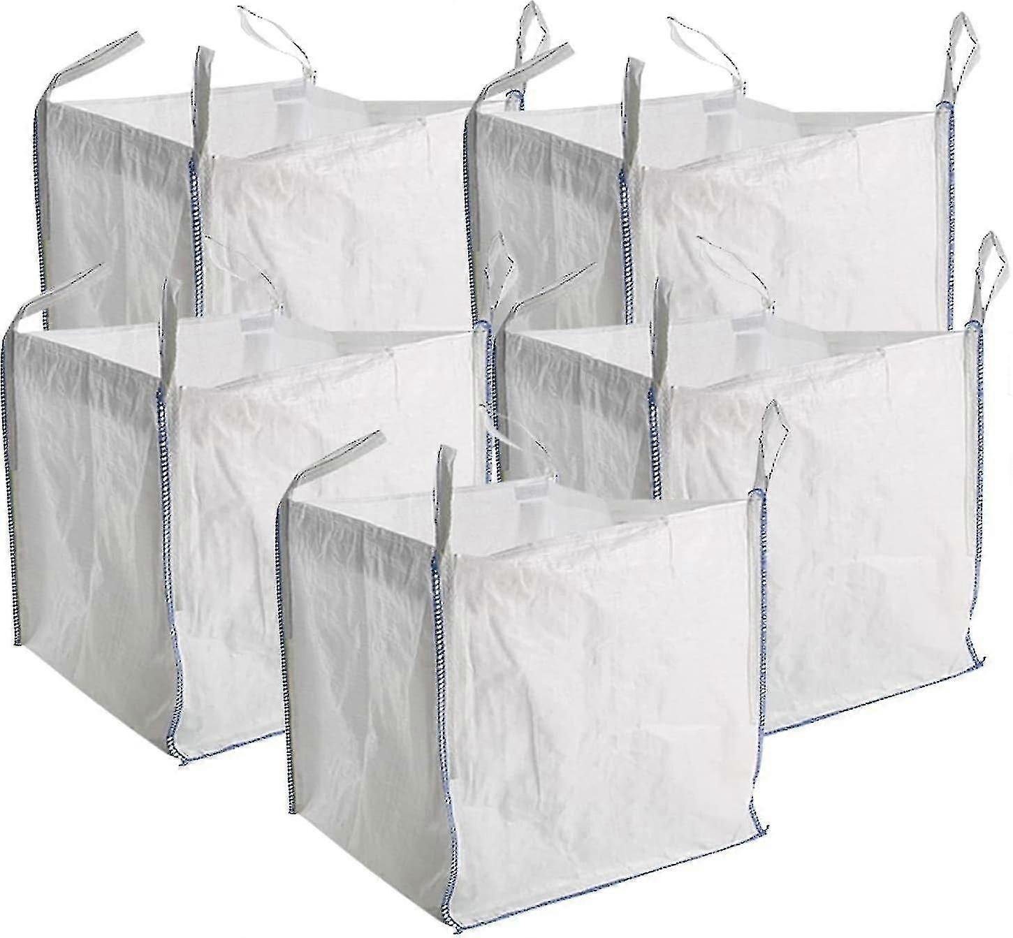 5 × جديد Fibc أكياس السائبة بناة حديقة النفايات 1 طن طن أكياس جامبو أكياس التخزين الثقيلة - Q36