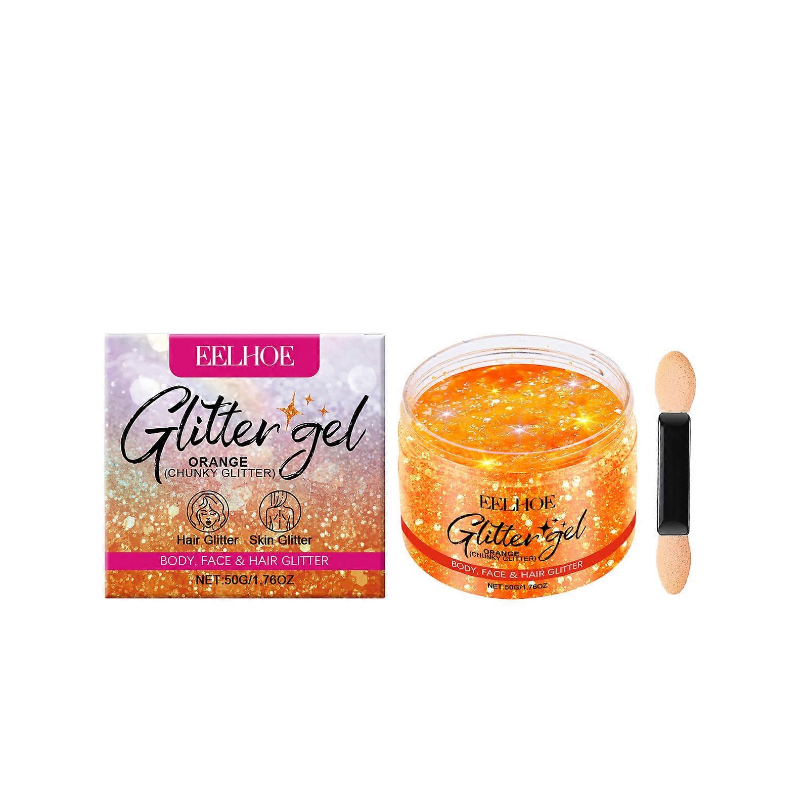 Glitter Sequin Gel (Orange