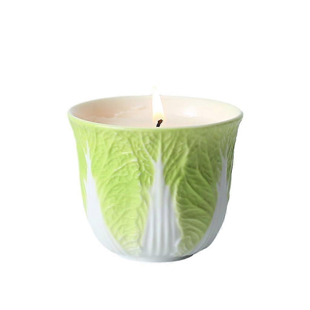 Candlestick Ceramic Candle Holder Vessel With Aromatherapy Cup, Simple Style Home Decor, Model B A