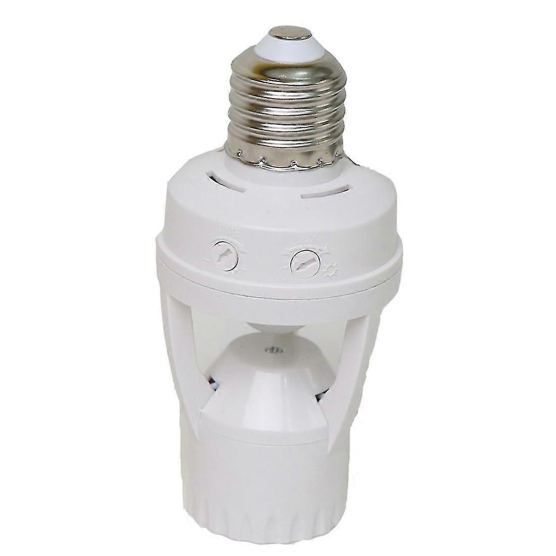 E27 Led 220V Screw Bulb Holder Led Pir Infrared Motion Sensor Lamp with Switch Socket Identif (încurcătură)