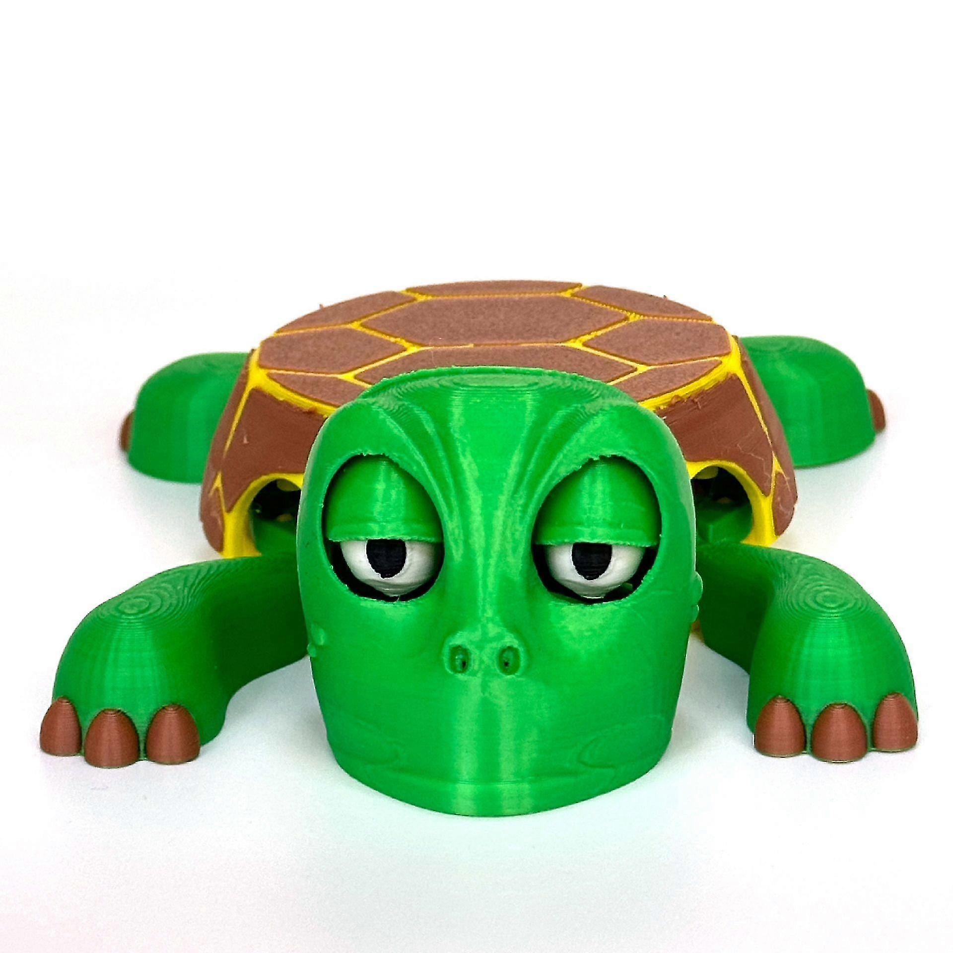 Turtle Coaster, 3D Printed Plastic with Funny Expression When Using as Cup Holder