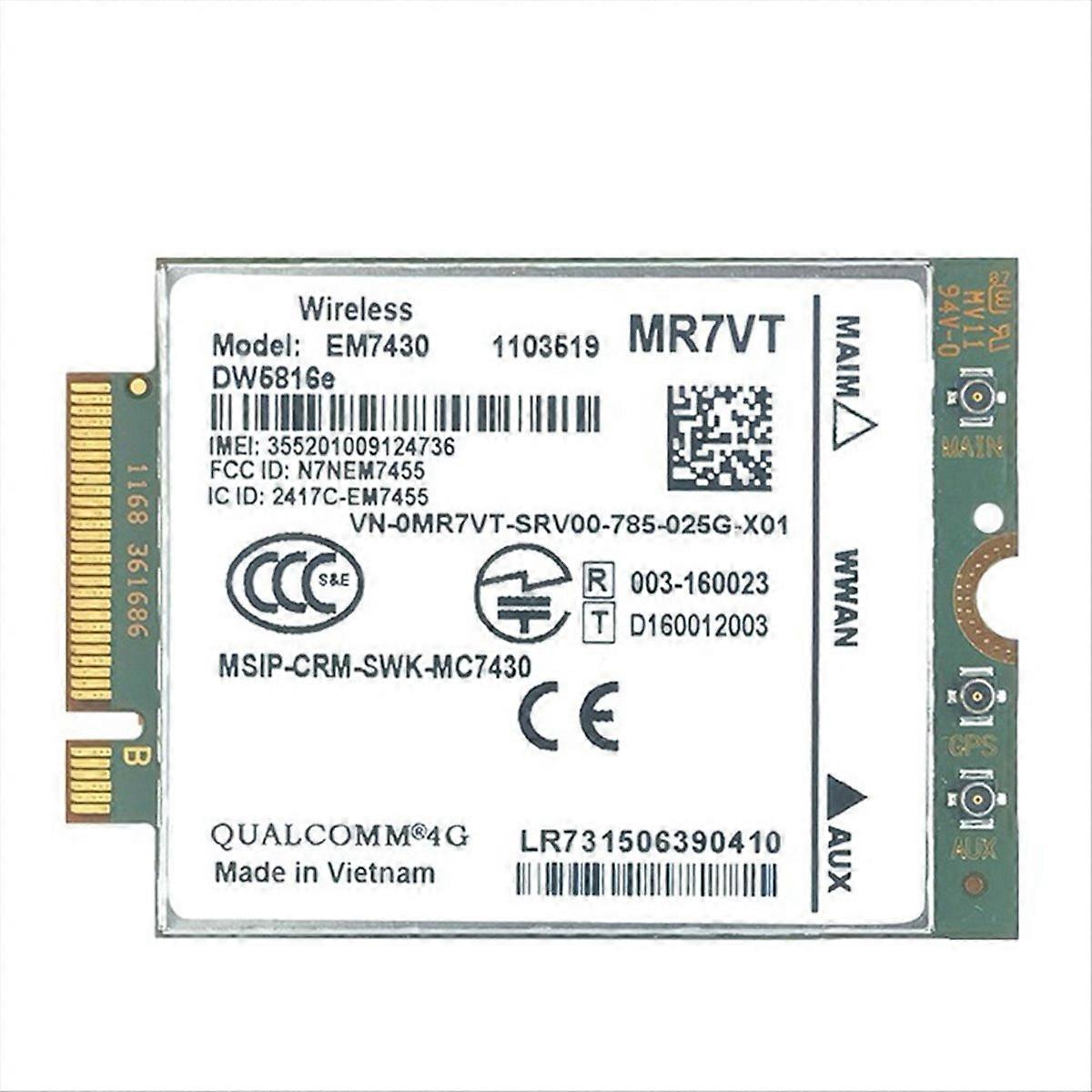 EM7430 WWAN Card DW5816e CAT6 4G Module 