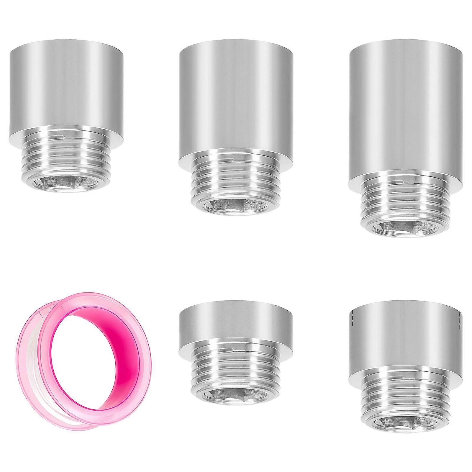 Adjustable Threaded Extension Connector Brass Leak Proof Threaded Connector Easy Installation No Tool Needed Multicolor