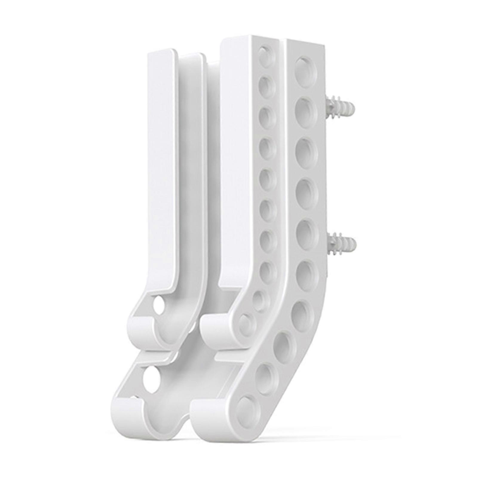 Wall Mounted Battery Dispenser Organizes 10 2A and 10 3A Batteries Vertical Storage With Double Installation Method  White