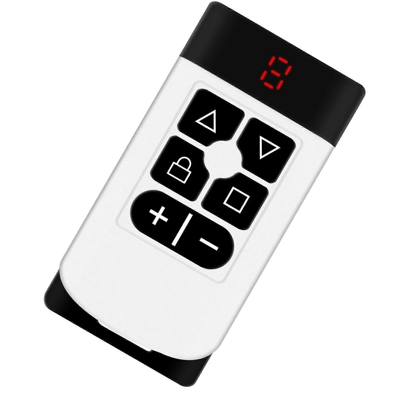 6 Button Ergonomic Various Frequency Remote Controller Plastic Texture Remote Control Cloner Suitable for 8 Electronics  White