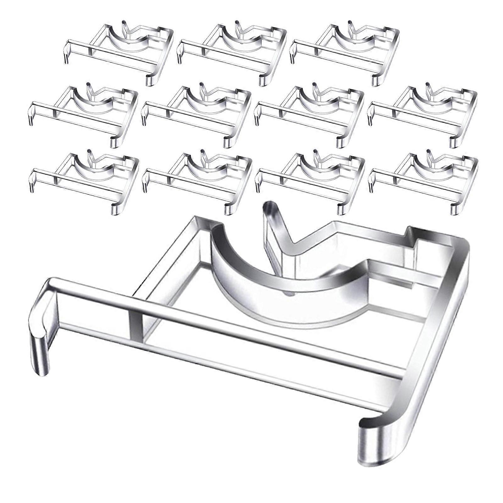 Plastic Blind Valance Clips for Home Use 12Pcs Transparent Design