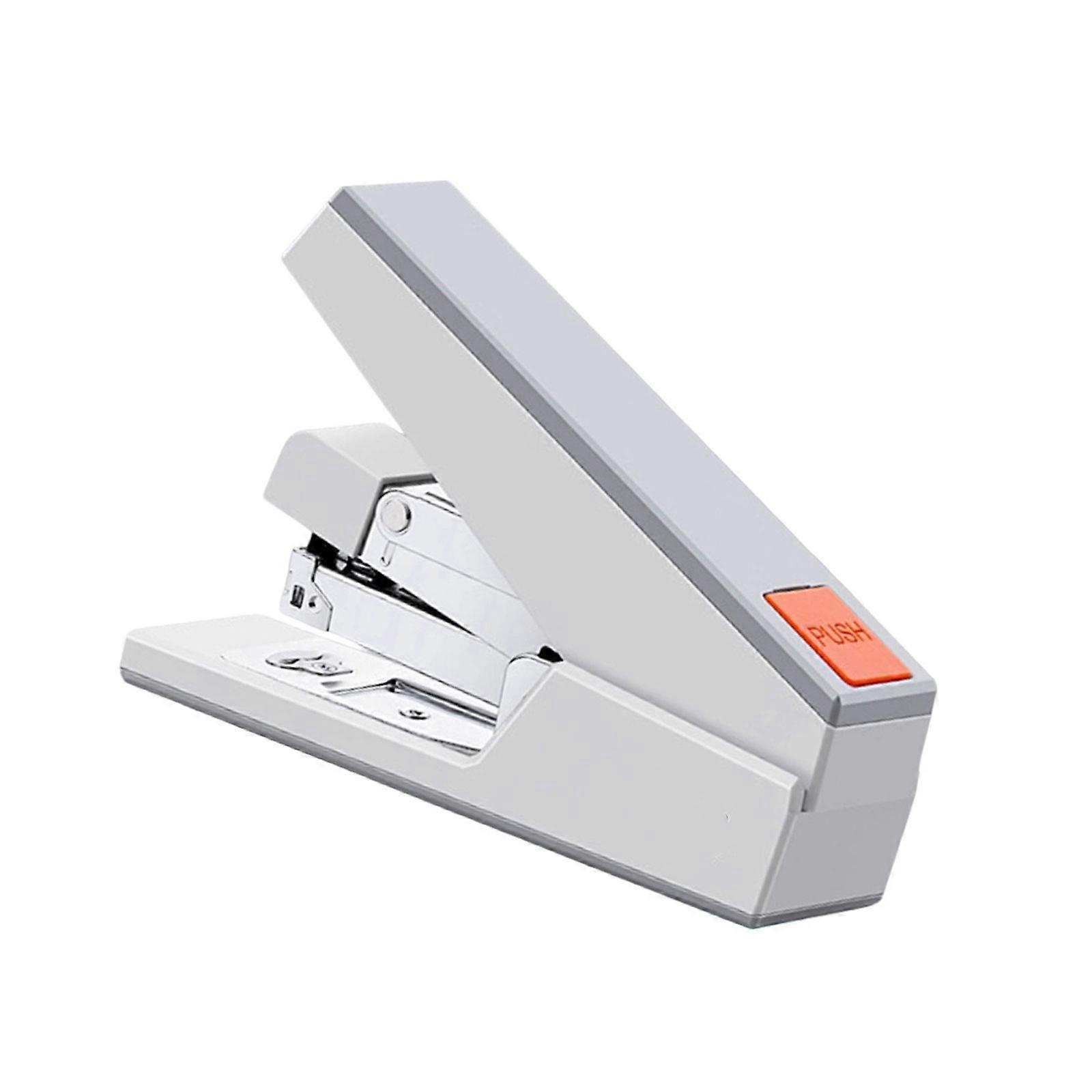 Heavy Duty Stapler With 1000 Staple 50 Sheets Capacity Slip Resistant Base Office Stapling Machine for Booklet Document  White