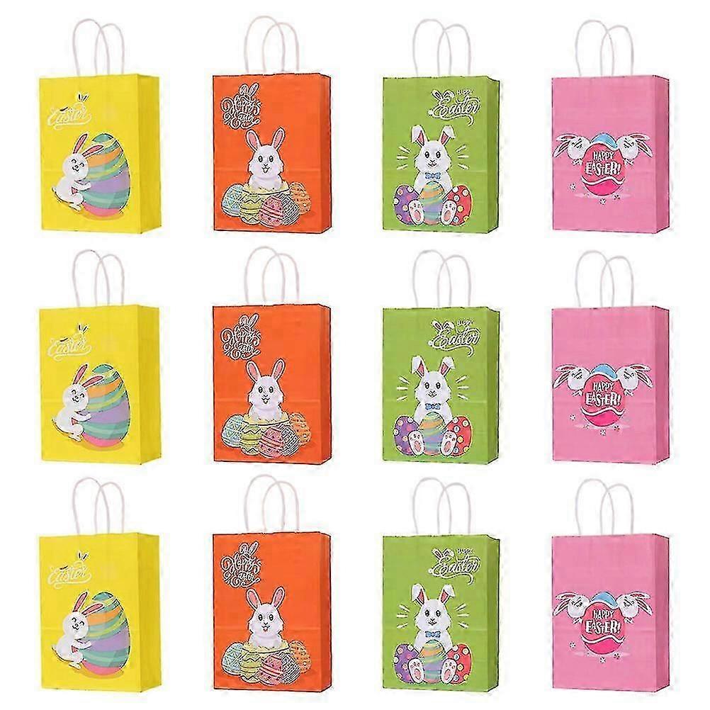Unbrand Lot de 12 sacs cadeaux de Pâques créatifs pour emballer vos cadeaux de Pâques