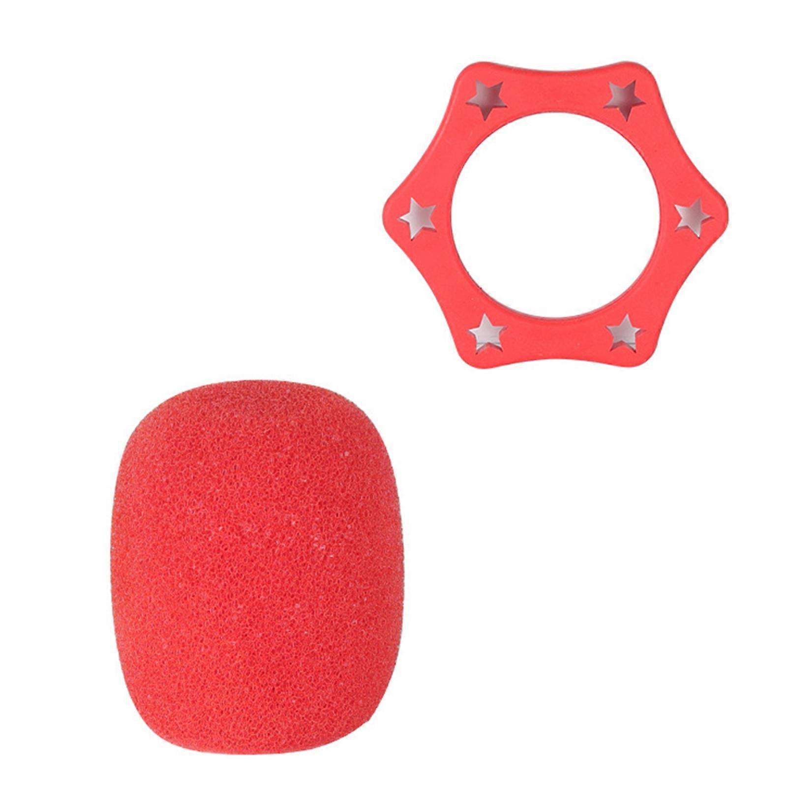  Colored Mic Foam Guard Dustproof Antiskid Device Enhances Durability for Music Lovers and Professional Use  Red