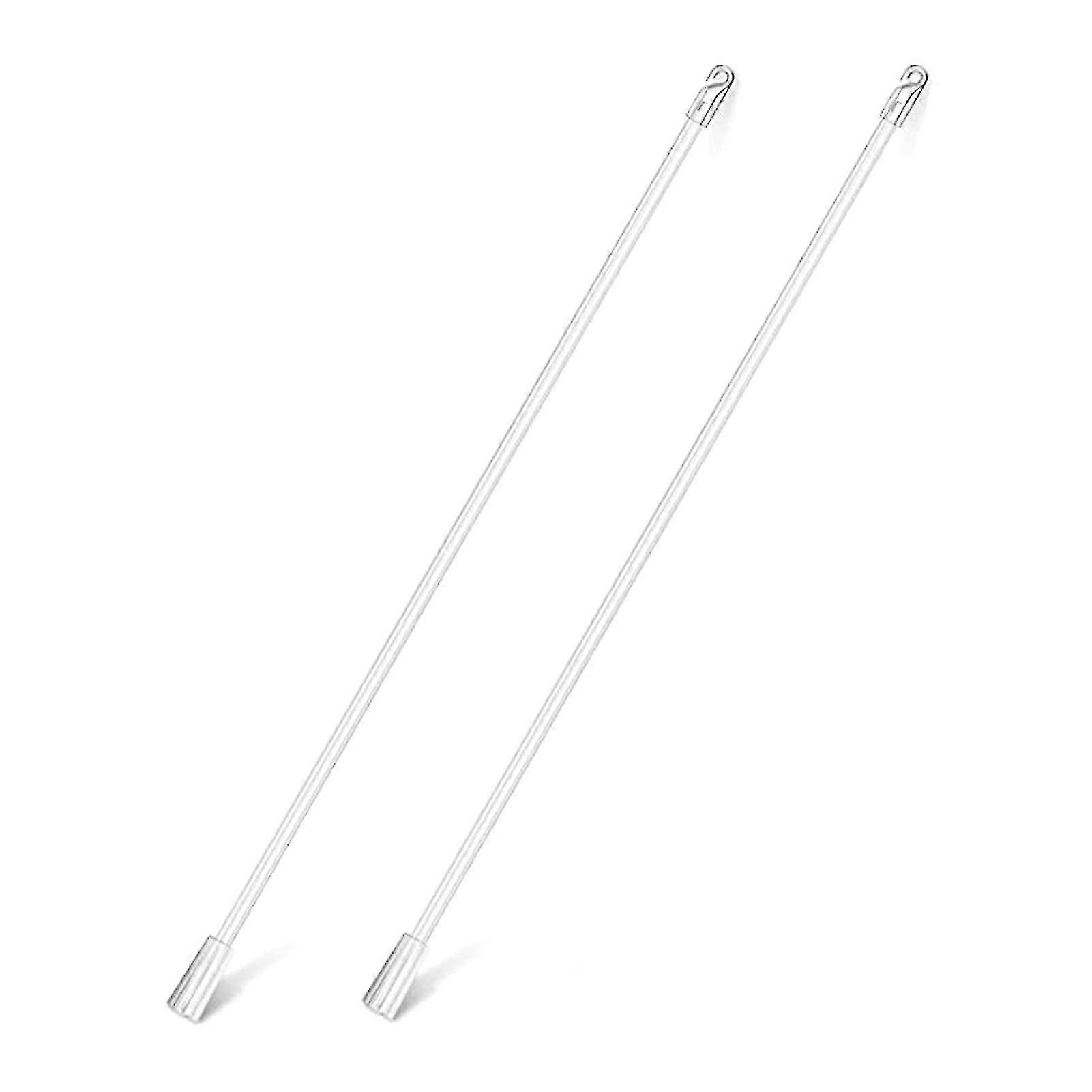 2pcs Transparent Pulling Rod Vertical Blind Wand Window With Hook Grip Frame
