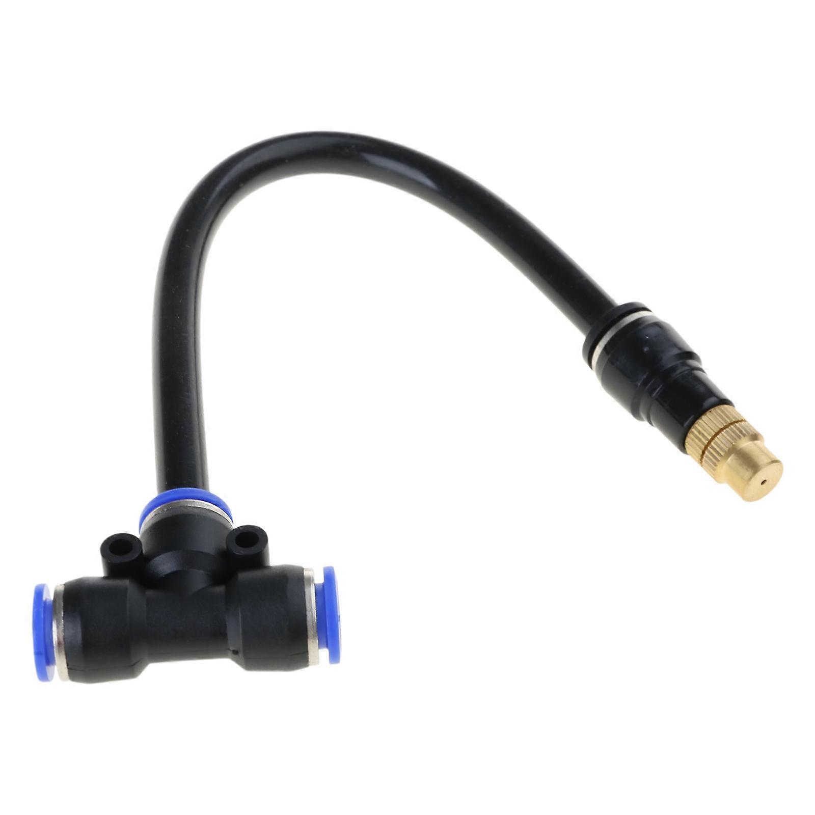 Brass Misting Nozzles for Mister Nozzle Thread Misting Nozzle Tees with Plug Adjustable for Outdoor Misting System Multicolor