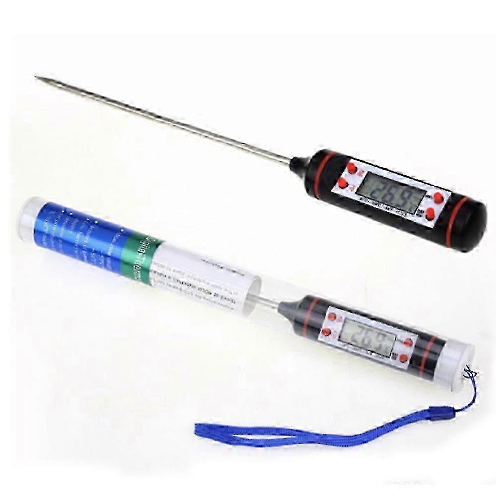 Digital Cooking Thermometer, Instant Read Lcd Screen For Fast Temperature Checks, Anti-Corrosion Design Ensuring Durability, Food Grade Stainless