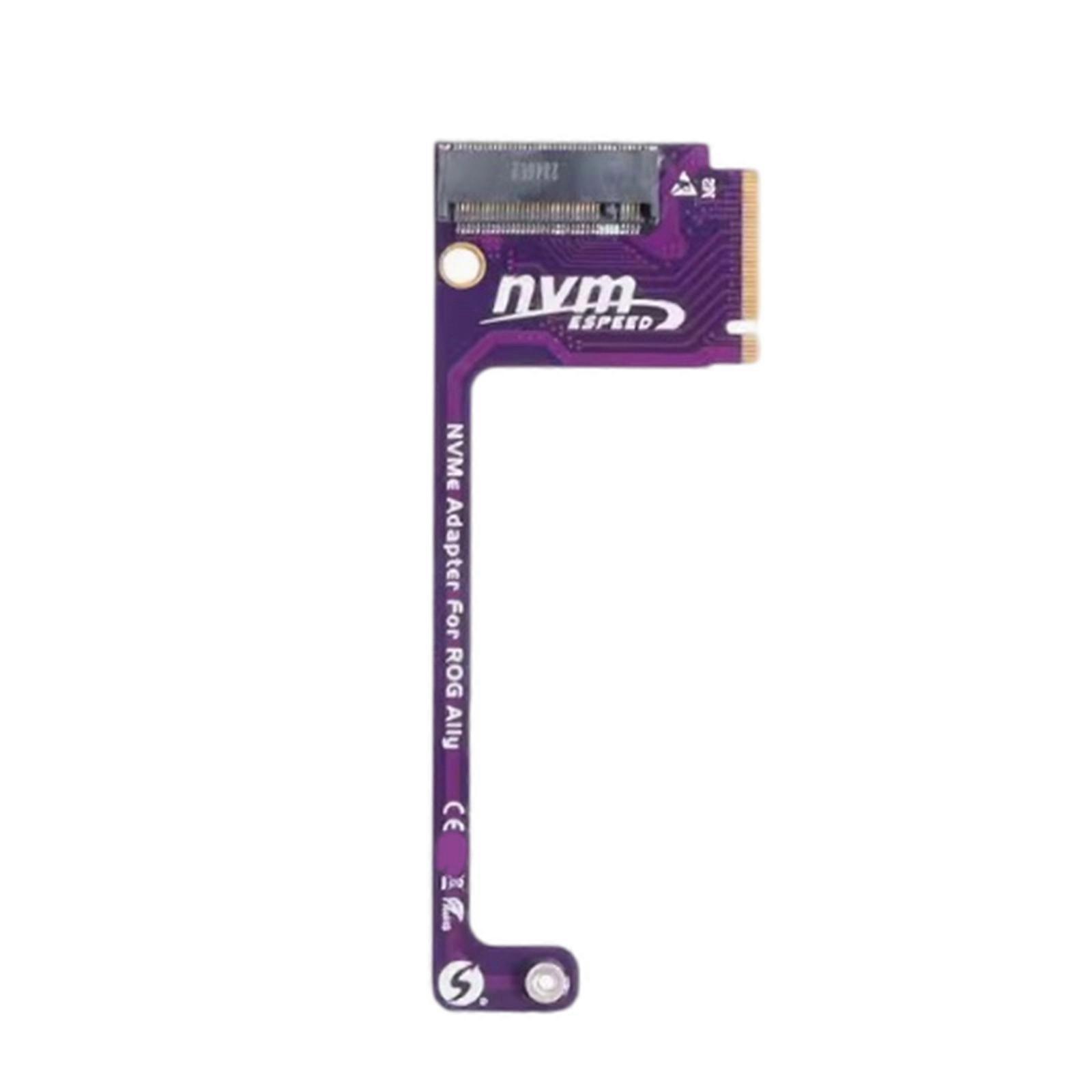 90 Degrees M.2 Transfercard PCIE4.0 for RogAlly Handheld Transfer Board Modified M.2 Hard Drive Adapters Card Access Multicolor