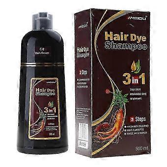 Das Haarfärbe-Shampoo für Frauen und Männer färbt das Haar in wenigen Minuten.
