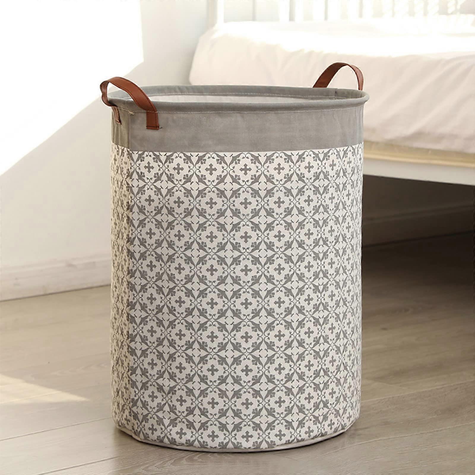Foldable Laundry Basket Hamper with Handles for Apartment Dorm Bedroom Bathroom Storage Ref: 6579