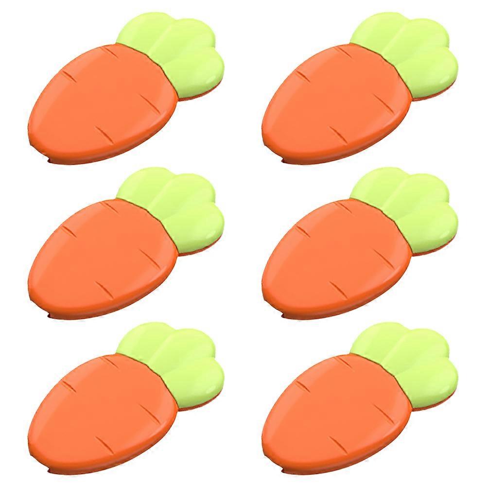 Safety Pin Carrot Shape Diaper Pins For Baby Clothes With Childsafe Locking Mechanism 6Pack