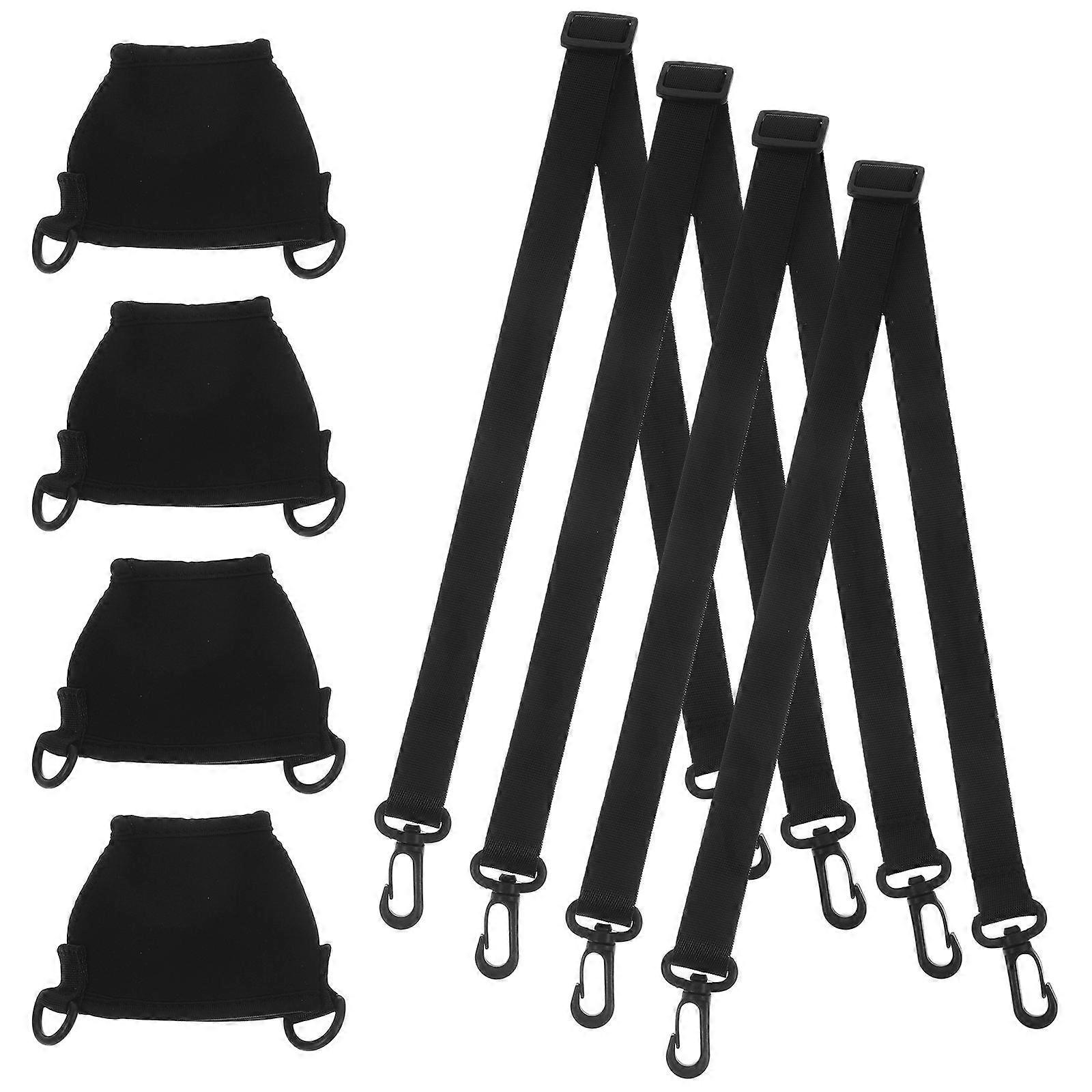 Neoprene Wine Glass Holders Adjustable Lanyards 4Sets for Home Use