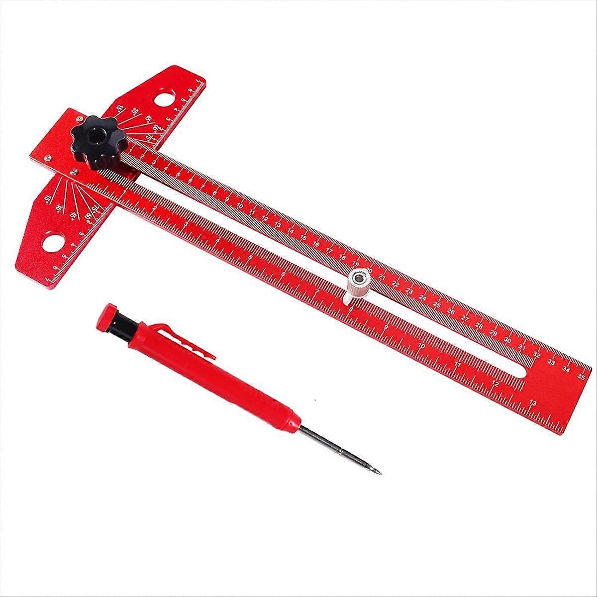 Adjustable Woodworking Scriber Marking Line Ruler,