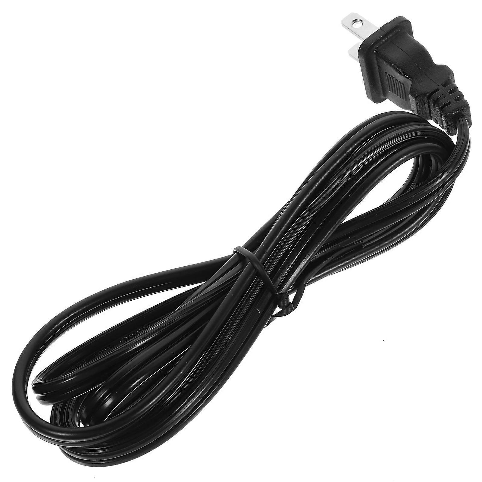 Replacement Power Cord Dishwasher Lamp for Desk Cable Extension Cords 2 Prong Plug Razor Computer Rubber