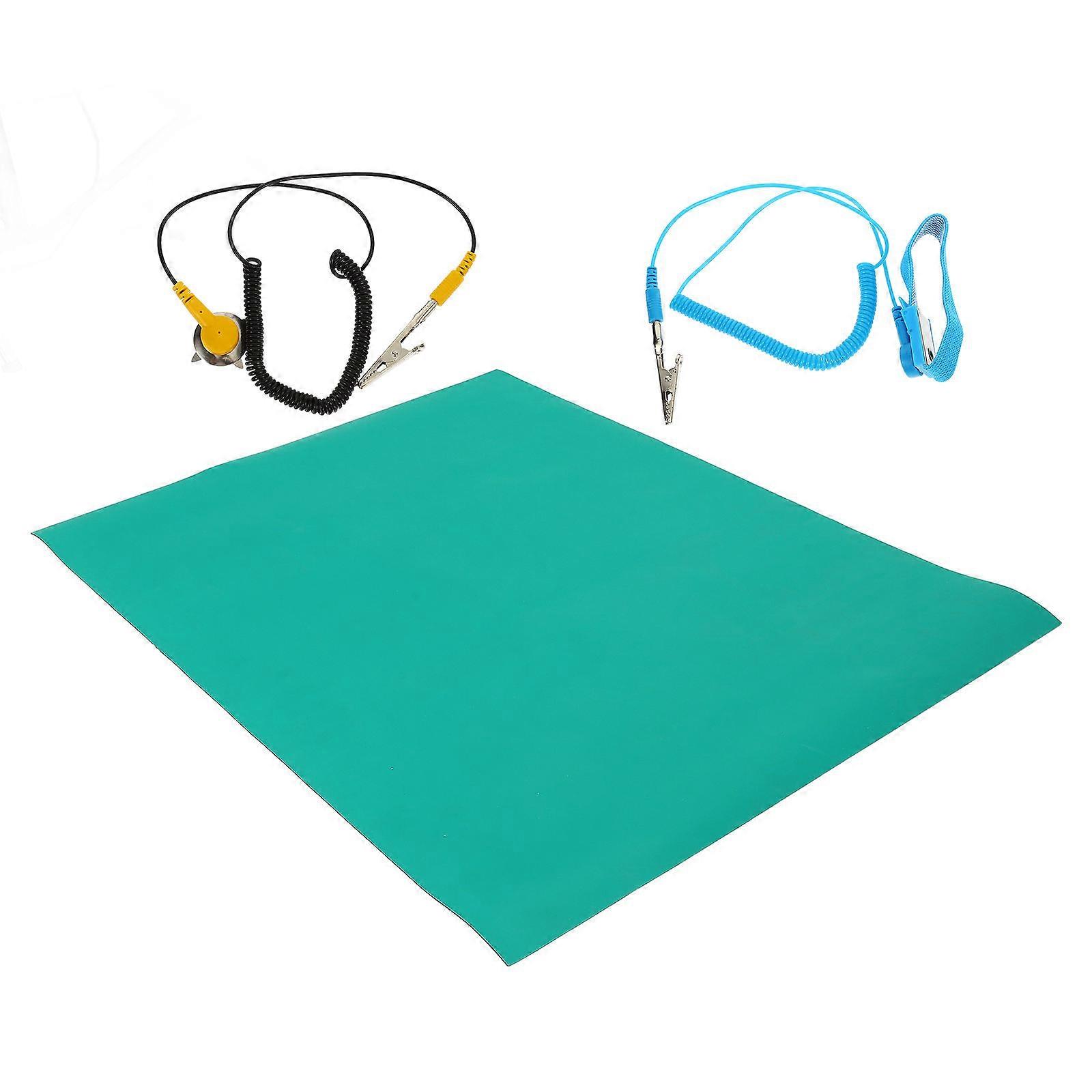 Grounding Desk Pad Anti Static Mat Researchers Laboratory Environments 0.3mx0.4mx2mm 1Set