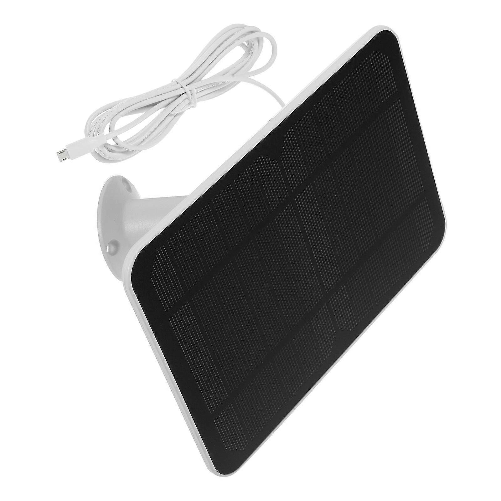 Solar Powered Charger Security Camera Outdoor Use 4W Wall Mount Simple Design 1Set