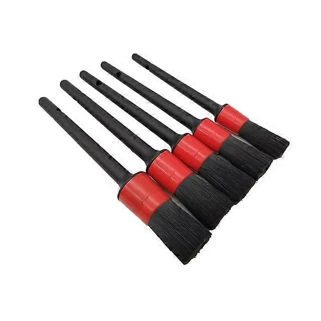 Brosse de d��tail de voiture 5 pi��ces,sortie d'air de tableau de bord, outils de brosse de nettoyage