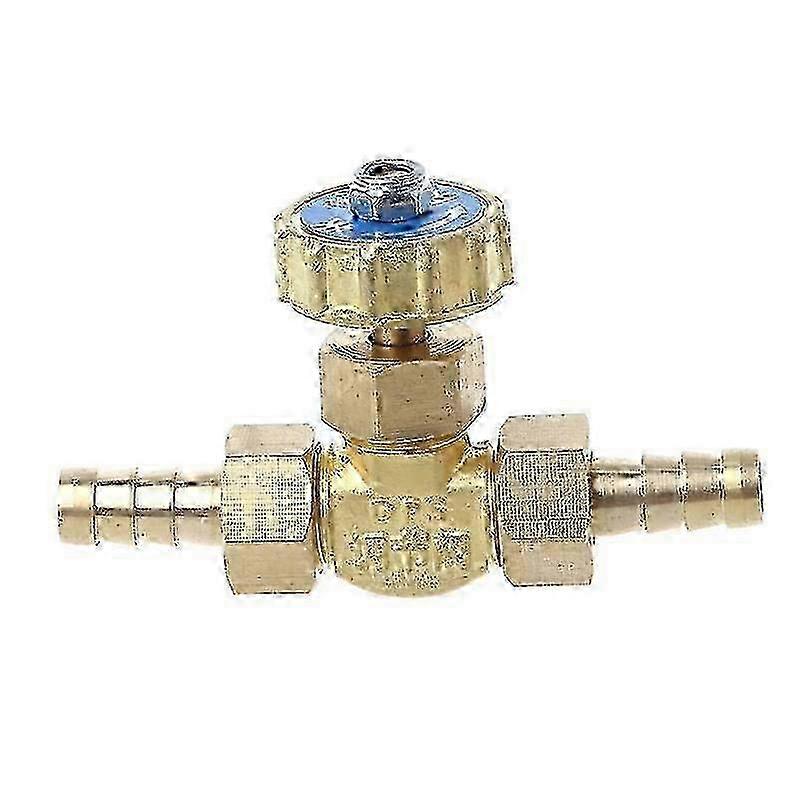 8mm Elbow Needle Valve for Propane Gas, Brass Adjustable Butane Flow Control