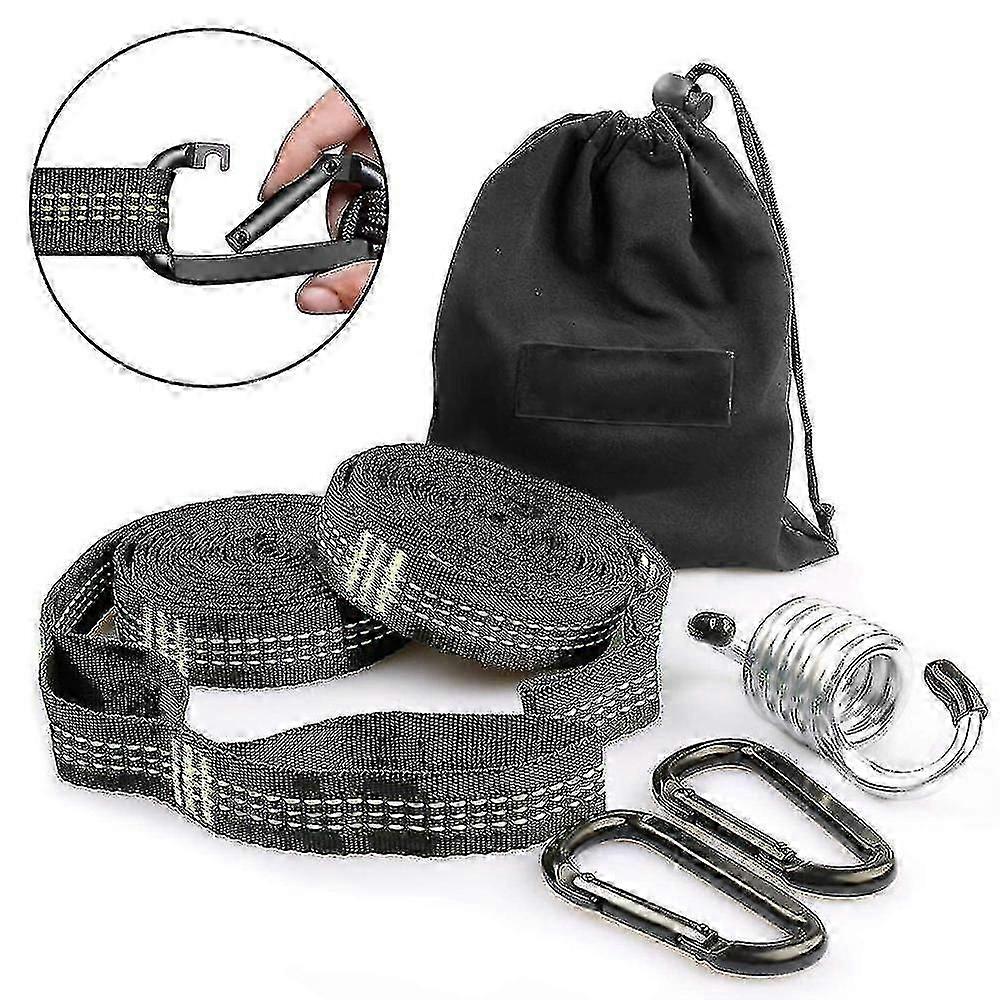 Hammock Attachment Tree Swing Attachment Hanging Chair Set 3 Meters X 2.5cm Max 500kg, 15 + 1 Loops (polyester) 2 Carabiners + Hanging Chair Accessori