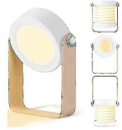 Led Table Lamp Bedside Lamp,night Light Lantern Vintage Touch Dimmable, Foldable Portable Lantern Li