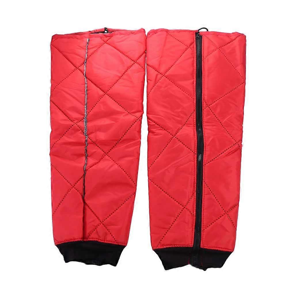 Genouill��res imperm��ables pour moto, 2 pi��ces, ��paisses et chaudes, pour l'hiver, prot��ge-tibia, 60cm, respirantes