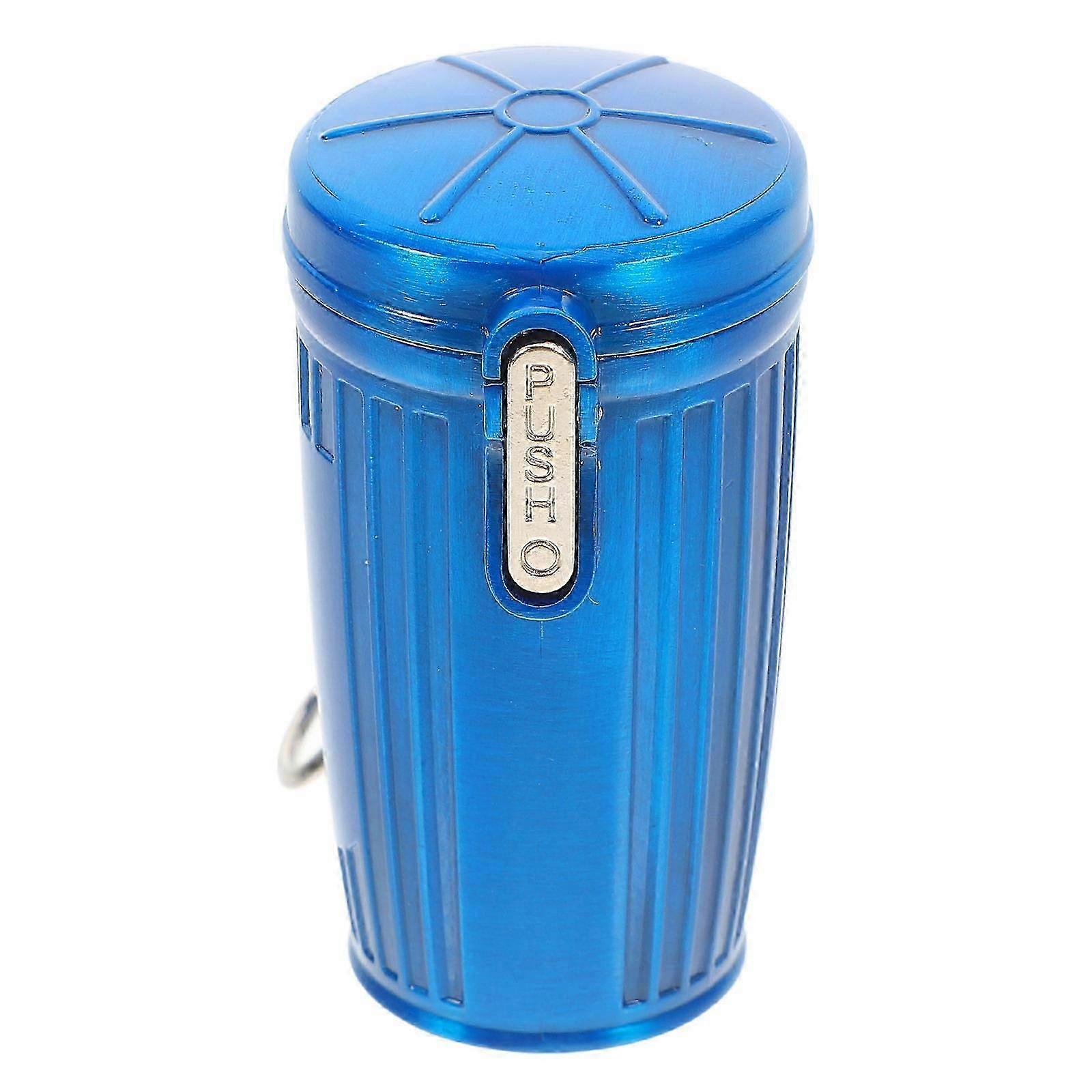 Outdoor Use Plastic Ashtray with Lid 3Pcs Portable Smokeless Case